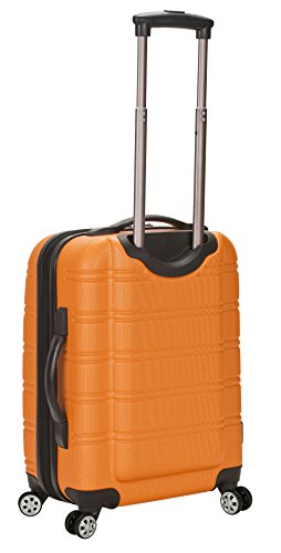 Rockland Melbourne Hardside Expandable Spinner Wheel Luggage, Orange, Carry-On 20-Inch