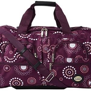 Rockland Rolling Duffel Bag, Purple Pearl, 22-Inch