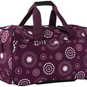 Rockland Rolling Duffel Bag, Purple Pearl, 22-Inch