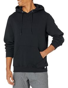 russell athletic men's dri-power pullover fleece hoodie, black, x-large