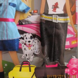 Barbie I Can Be Career Fashions: Fireman & Police Officer Outfits & Accessories (2010)