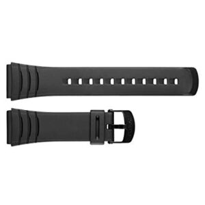 Casio 10169264 Genuine Factory Replacement Resin Watch Band fits DBC-32-1A DBC-32-9A DBC-32C-1 DBC-32C-1B,Black