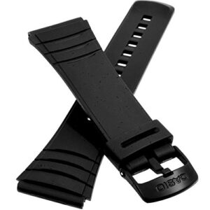 Casio 10169264 Genuine Factory Replacement Resin Watch Band fits DBC-32-1A DBC-32-9A DBC-32C-1 DBC-32C-1B,Black