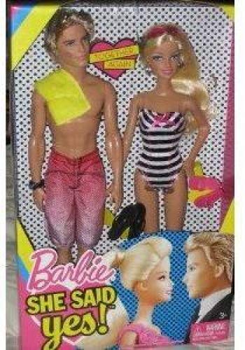 Barbie 12 Inch Doll Giftset 2Pack Barbie Ken She Said Yes by Mattel