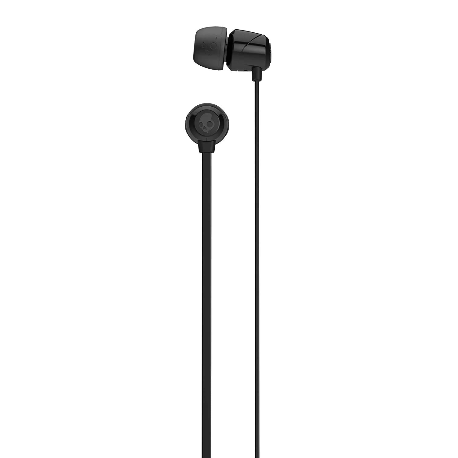 Skullcandy Jib In-Ear Noise-Isolating Earbuds, Lightweight, Stereo Sound and Enhanced Base, Wired 3.5mm Jack Connectivity, Black