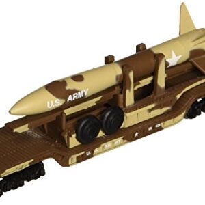 Bachmann Industries Inc. 52' Center-Depressed Flat-Car Desert Military with Missile - N Scale