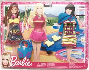 barbie fashionistas fashion pack - malibu beach time outfits