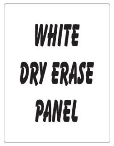 neoplex 22" x 28" white dry erase replacement panel for sidewalk sandwich board a-frame signs