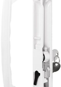 Prime-Line C 1197 Sliding Glass Door Handle Set, 6-5/8 in., Diecast, Hook Style, Flush (Single Pack)