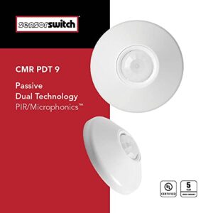 Sensor Switch CMR PDT 9 Contractor Select Ceiling Mount Occupancy Sensor, 12 Foot Radius, White