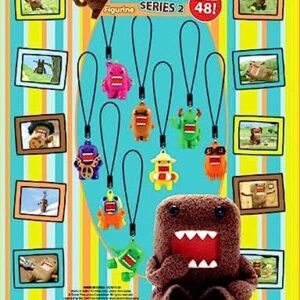 DOMO 3D Figure Cell Phone Charm, Camera Charm, Zipper puller - Set of 8