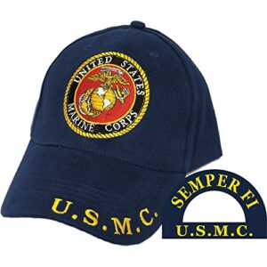 united states marine corps eagle globe & anchor hat black