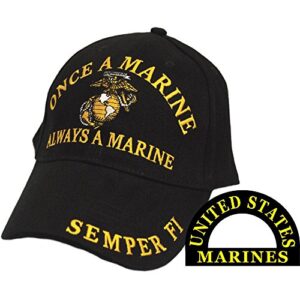 once a marine always a marine semper fi hat black