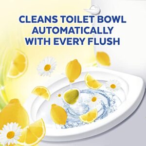 Lysol Automatic In-The-Bowl Toilet Cleaner, Cleans and Freshens Toilet Bowl, Lemon Breeze Scent, 2 Count (Pack of 1)