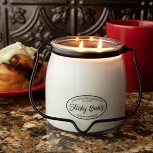 Milkhouse Candle Company, Creamery Scented Soy Candle: Butter Jar Candle, Sticky Buns, 16-Ounce