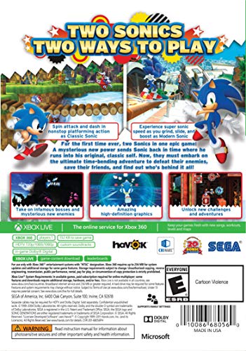 Sonic Generations (Platinum Hits) - Xbox 360