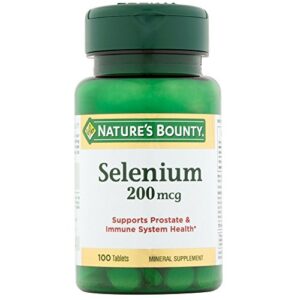 nature's bounty selenium, 200 mcg, 100 tablets