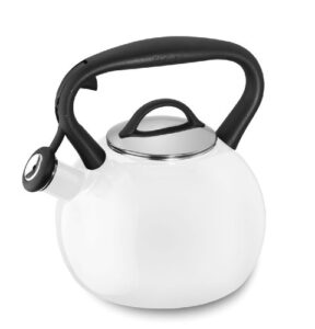 cuisinart ctk-eostrw valor porcelain enamel on steel tea kettle, white