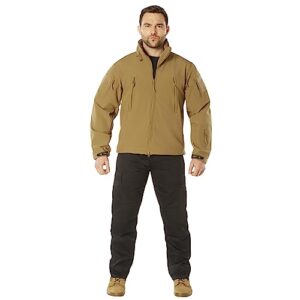 rothco the special ops soft shell jacket in coyote tan (x-large)