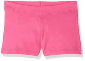 capezio girls' big boy cut low rise short, hot pink, medium