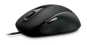 microsoft comfort mouse 4500 for business - lochness gray. wired usb computer mouse with 5 customizable buttons, works with pc/laptop