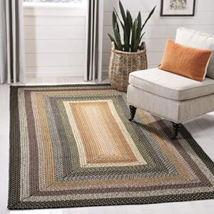 safavieh braided collection area rug - 6' x 9', multi, handmade country cottage reversible, ideal for high traffic areas in living room, bedroom (brd308a)