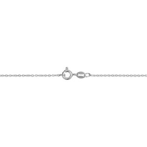 Kooljewelry Sterling Silver Round Cable Chain Necklace (1.2 mm, 18 inch)