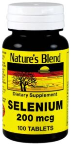 nature's blend selenium 200 mcg 100 tablets