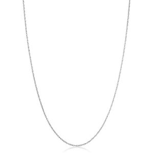 kooljewelry sterling silver rope chain pendant necklace for women (1.1 mm, 18 inch)
