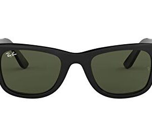 Ray-Ban Unisex Sunglasses Black Frame, Green Lenses, 54MM