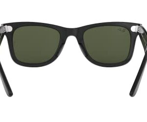 Ray-Ban Unisex Sunglasses Black Frame, Green Lenses, 54MM