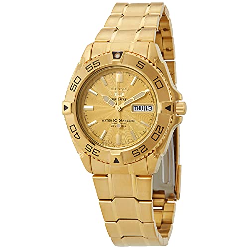 Seiko Seiko 5 Sports Automatic Gold Dial Men's Watch SNZB26J1