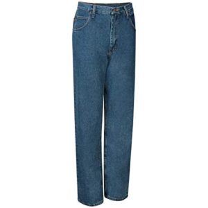 Red Kap mens Relaxed Fit Jeans, Stonewash, 42W x 30L US