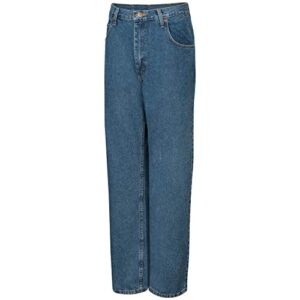 Red Kap mens Relaxed Fit Jeans, Stonewash, 42W x 30L US