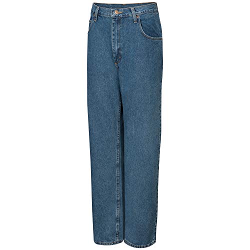 Red Kap mens Relaxed Fit Jeans, Stonewash, 42W x 30L US