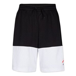 Nike Jordan Big Boy's Jumpman Air Mesh Shorts (Black/White, Medium)