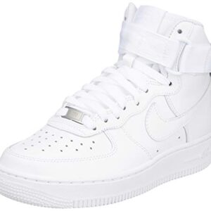 Nike Women's AIR Force 1 HIGH Casual Shoes (8.5, White/White/White)