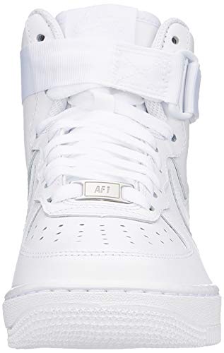 Nike Women's AIR Force 1 HIGH Casual Shoes (8.5, White/White/White)