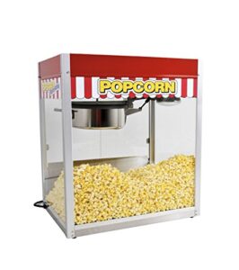 paragon classic pop 16 ounce popcorn machine for professional concessionaires requiring commercial quality high output popcorn equipment, red (1116810)
