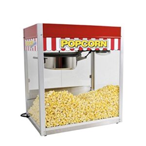 Paragon Classic Pop 16 Ounce Popcorn Machine for Professional Concessionaires Requiring Commercial Quality High Output Popcorn Equipment, red (1116810)