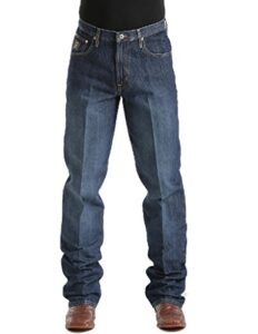 cinch men's black label loose-fit jean, dark stone blast, 40w x 36l