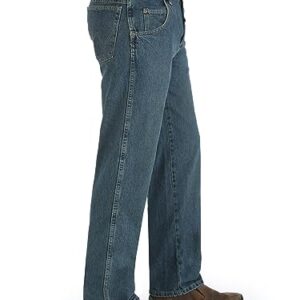 Wrangler mens Big Rugged Wear Relaxed Straight Fit jeans, Mediterranean, 50W x 36L US