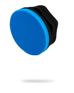 adam's blue hex grip applicator - for hand polishing, scratch remover, swirl remover scuff removal