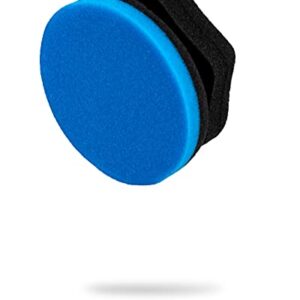 Adam's Blue Hex Grip Applicator - for Hand Polishing, Scratch Remover, Swirl Remover Scuff Removal