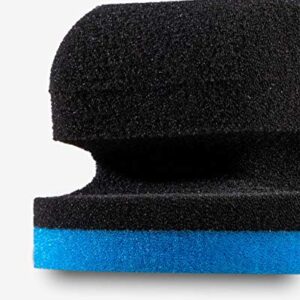 Adam's Blue Hex Grip Applicator - for Hand Polishing, Scratch Remover, Swirl Remover Scuff Removal