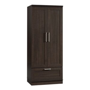 sauder homeplus wardrobe, l: 28.98" x w: 20.95" x h: 71.18", dakota oak finish