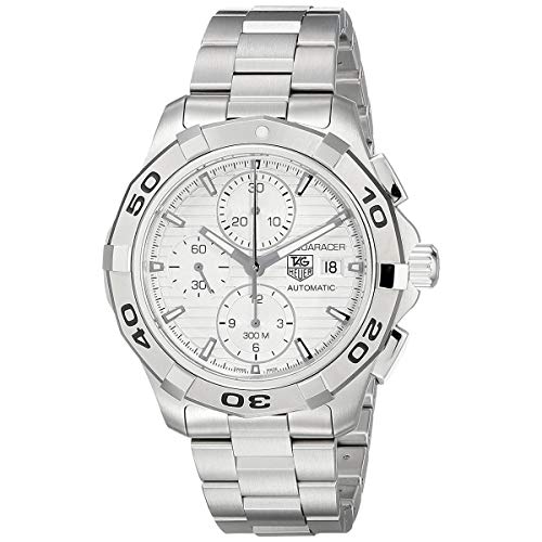 TAG Heuer Men's CAP2111.BA0833 Aquaracer Silver Chronograph Dial Watch