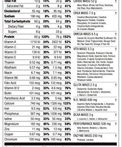 Ultimate Nutrition ISO Mass Xtreme Gainer, Isolate Protein Powder with Creatine - Weight Gain Serious Lean Muscle Mass with 60 Grams of Protein, Banana, 30 Servings