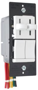 legrand - pass & seymour lsdc163pwv dual control slide preset single pole dimmer, white