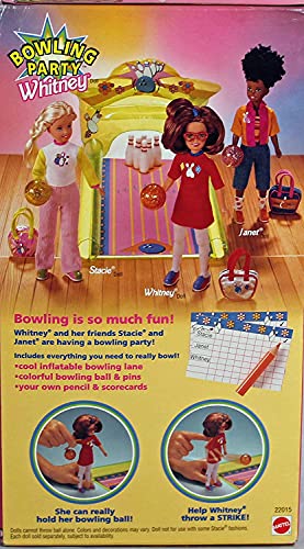 Barbie Bowling Party WHITNEY with Bowling Pins, Ball, Bag and More #22015 (1998)